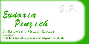 eudoxia pinzich business card